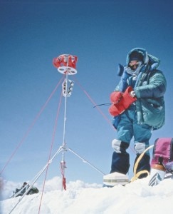 Everest 1992 Benoit Chamoux in vetta 