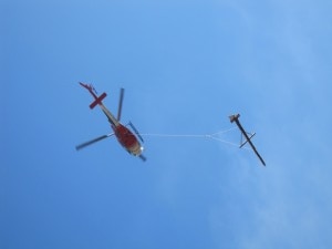 Rilievi da elicottero (Photo S. Urbini)