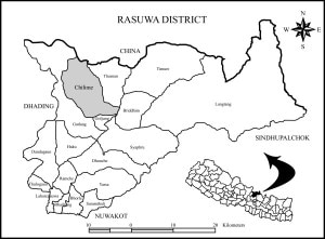 Rasuwa district map. Photo: File photo.