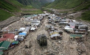 A file photo of famous Kedarnath shrine that was submerged in mud and slush after the massive floods in Uttarakhand. Hundred of people have been killed in unprecedented flash floods in Uttarkhand with nearly 70,000 pilgrims still stranded. Photo: File photo/ Agency 