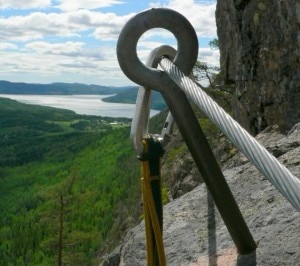 Particolare di una via ferrata (Photo courtesy of Wikimedia Commons)