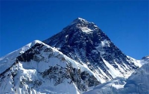 Mount Everest, the 8,848 m high world's highest peak. Photo: File photo