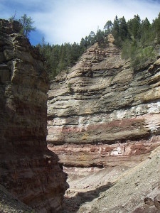 La gola del Bletterbach sarà uno dei siti visitati dai geologi (Photo Luca Lorenzi courtesy of Wikimedia Commons)