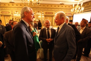 L'Ambasciatore Daniele Mancini e il professor Paolo Cerretelli, al centro Agostino Da Polenza