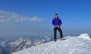 Luka Lindic in cima al Bianco (Photo ukalindic.si)