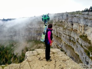 Street View Trekker in azione sulle Alpi Svizzere (Photo courtesy of Google/Google Svizzera)