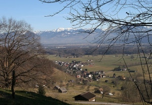 Sennwald e la frazione di Frümsen (Photo Friedrich Böhringer courtesy of Wikimedia Commons)