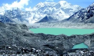 Glacier melting in Imja lake in Solukhumbu, file photo.