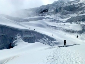 Manaslu salita al campo 1 (Photo pagina Facebook spedizione Liguri Apuani)