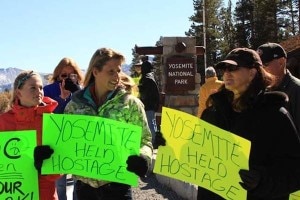 Picchetti allo Yosemite National Park (Photo an McConnell_Facebook Occupy our National Parks)