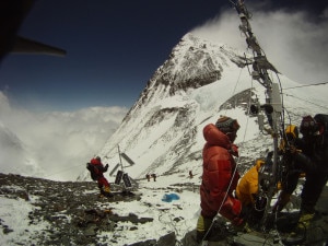 La stazione di Colle Sud dell'Everest