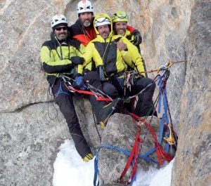 Elio Orlandi, Maurizio Giarolli, Fabio Leon e Rolando Larcher protagonisti delle serata sul Cerro Torre