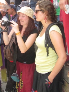 Tourists taking short snap during Gaijatra in the Capital Kathmandu. Photo NMF/File.