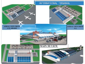 The design of the airport as finalized by the government. Photo: File photo 