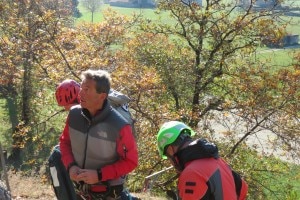 Luca Prochet agli esami T.E. di novembre 2013 (Photo Cnsas Piemonte)