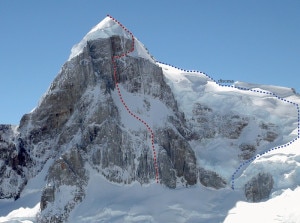 La via al Cerro Rincon di Franchini e Francesco Salvaterra (Photo Ermanno Salvaterra)