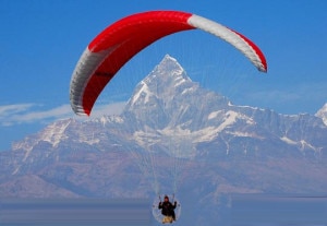 File photo of paragliding in Pokhara. Photo source:travelnepal.com