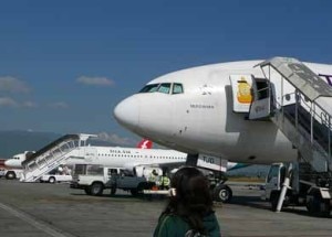 Aircrafts at TIA, Kathmandu. Photo: File photo