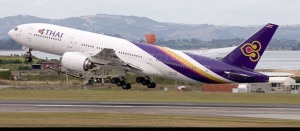 An aircraft of Thai Air at Tribhuvan Internaitonal Airport,Kathmandu. Photo: File photo