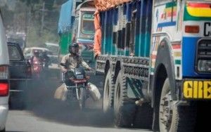 A view of polluted streets in the capital. Photo:Jitendra Bajracharya/ICIMOD