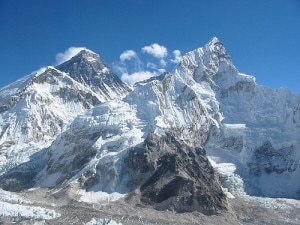 File photo of world's tallest peak Mt. Everest. In 2013,  27 teams took permission to scale Mt Everest, creating revenue of Rs 274.28 million.