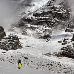 Nanga Parbat, David Goettler in salita (Photo Emilio Previtali - The North Face)