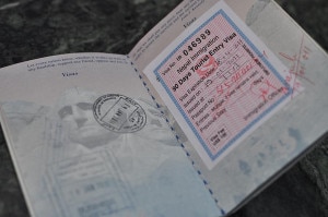 A file photo of Nepal visa.