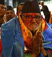 Premier elected Sushil Koirala.