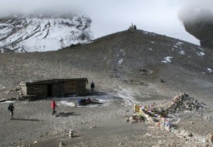 The top of Thorong La. Photo: wikipedia.