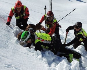 Intervento in valanga (Photo courtesy of Cnsas Veneto)