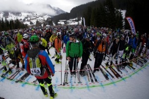 Partenza della Sellaronda Skimarathon 2013 (Photo courtesy of www.sellaronda.it)