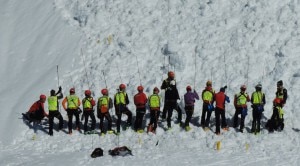 Intervento in valanga per il Soccorso Alpino Veneto (Photo courtesy of Cnsas Veneto)