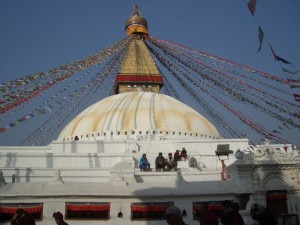 Boudhanath temple in Kathmandu.