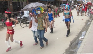 In this August 22, 2013 photo Member of LGBTs take to streets of the capital Kathmandu, demanding rights. Image: Nepal Mountain Focus/file. 