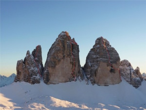 Le tre Nord delle Tre Cime di Lavaredo (foto Michi Wohlleben e Ueli Steck - www.uelisteck.ch)