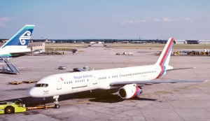 Boeing 757 aircraft of Nepal Airlines Corporation grounded at TIA.