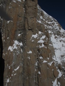 Pilone Centrale del Freney al Monte Bianco (Photo courtesy of Guido Azzalea pagina Facebook)
