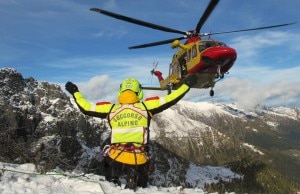 Intervento del Soccorso Alpino e dell'Elisoccorso (Photo Juri Baruffaldi courtesy of Cnsas Lombardia)