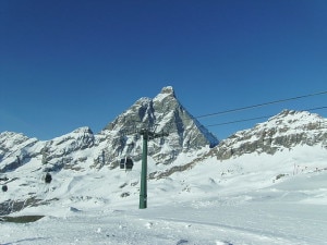 Il comprensorio sciistico Cime Bianche a Valtournenche (Photo courtesy of Wikimedia Commons)