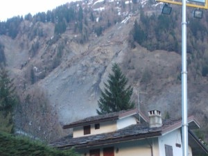 La situazione del Mont de la Saxe nella giornata di mercoledì (Photo courtesy of Comune di Courmayeur)