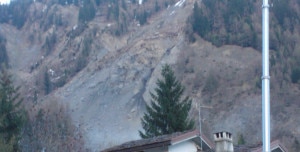 La situazione del Mont de La Saxe nei giorni scorsi (Photo courtesy of Comune di Courmayeur)