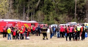 Alcune delle persone impegnate nelle ricerche del bambino (Photo courtesy of Cnsas Veneto)