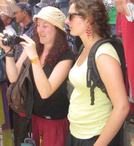 Foreign tourists at the premise in Hanumandhoka Durbar square in the capital Kathmandu. File photo/NMF.