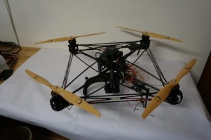 Il drone per la ricerca di dispersi in valanga messo a punto nell'Università di Bologna (Photo courtesy of Ansa)