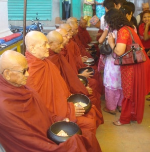 Follower thronged to Monastry to observe the day on Wednesday in Kathmandu: Image courtesy to Rajeev