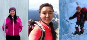Dawa Yangzum Sherpa, Pasang Lhamu Sherpa e Maya Sherpa (photo Tunc Findik)