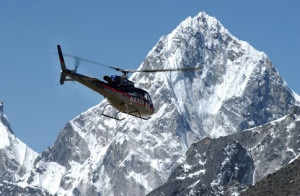 French pilot Didier Delsalle touches down on top of the world in a controversial Everest first. File image nationalgeographic.com