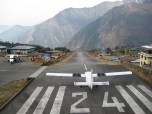 Lukla airport. Image: delaheaven.blogspot.com