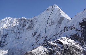 6779 meter high Peak 43 located in Malangur mountain range in Solukhumbu district.