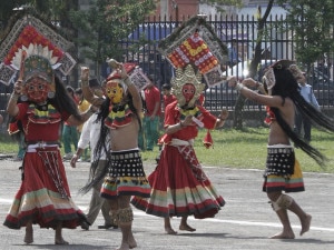 A programme being organized on the occasion of Republic Day in the capital Kathmandu, Thursday. Image: NMF